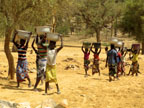 Carrying water Carrying water