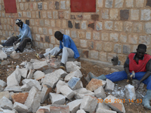 Shaping the stone