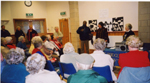 Talking to a group of ladies at the Bridge Church Otley Talking to a group of ladies at the Bridge Church Otley
