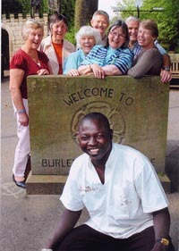 A Welcome to Burley in Wharfedale for Zakari(Photo courtesy of Ilkley Gazette)